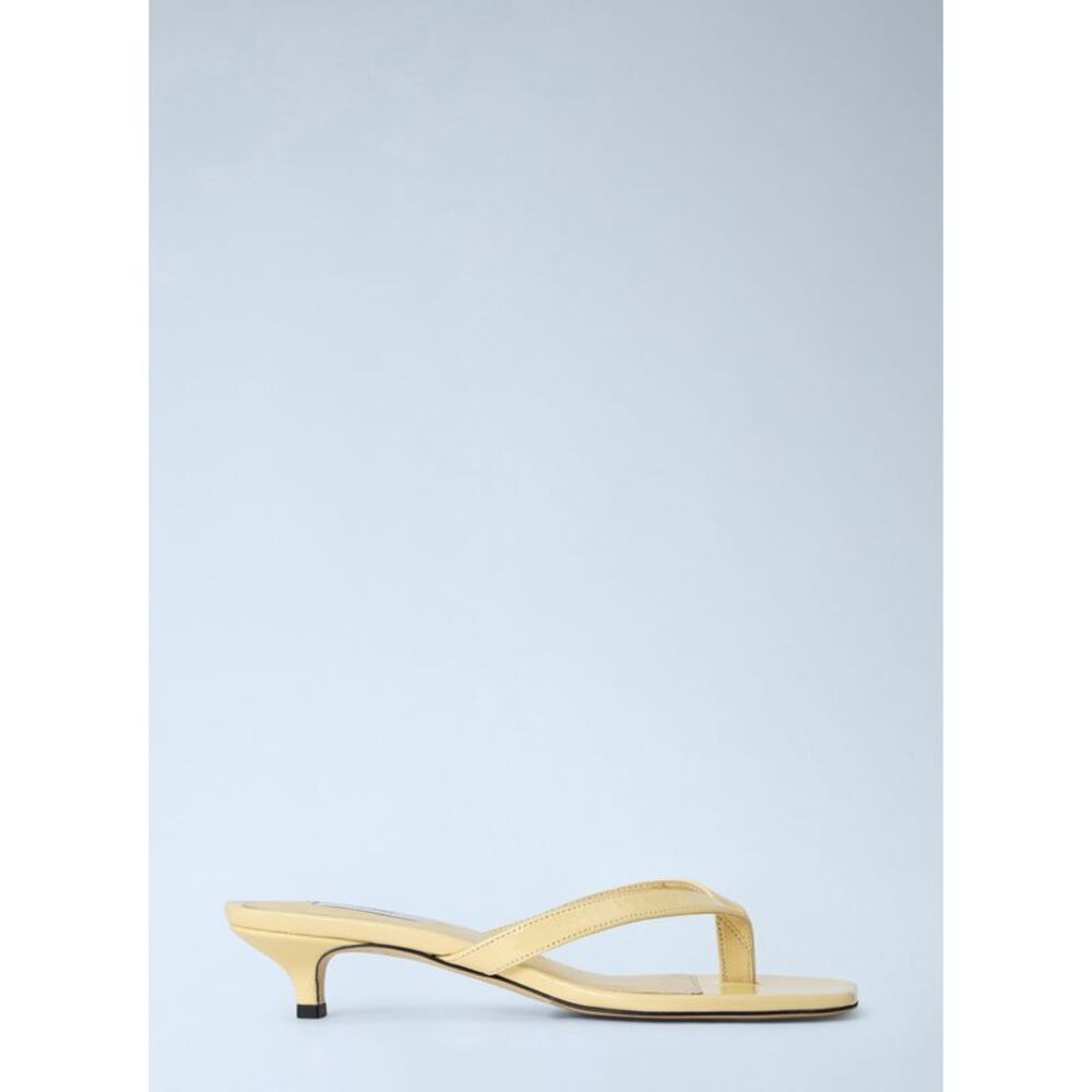 Toteme Women Naplack Heeled Flip Flops